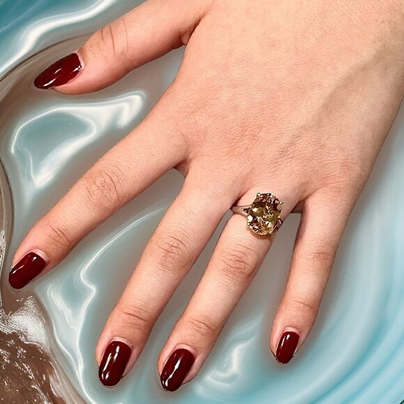 Natural Citrine Ring 6.5 14k W Gold 6.48 Cts Certified $3,950 310628 - Picture 14 of 16